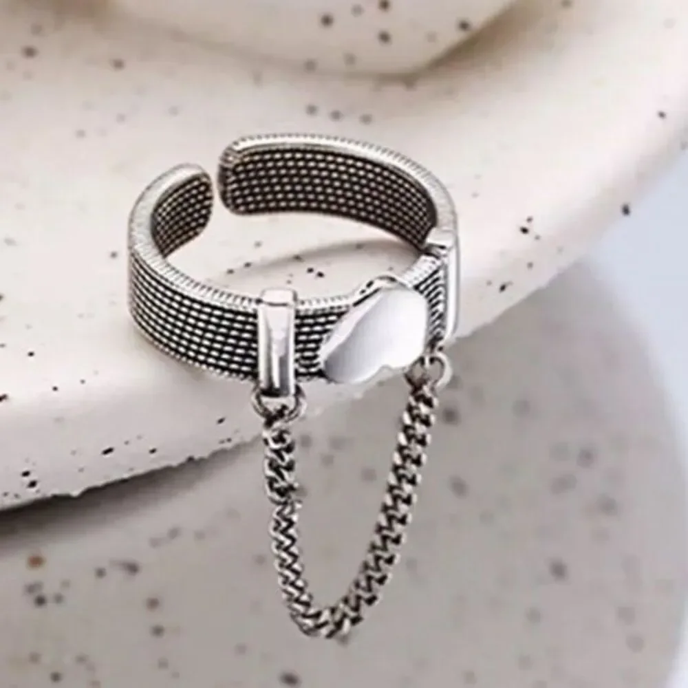 The Unchain My Heart Ring in antiqued Tibetan Silver 925